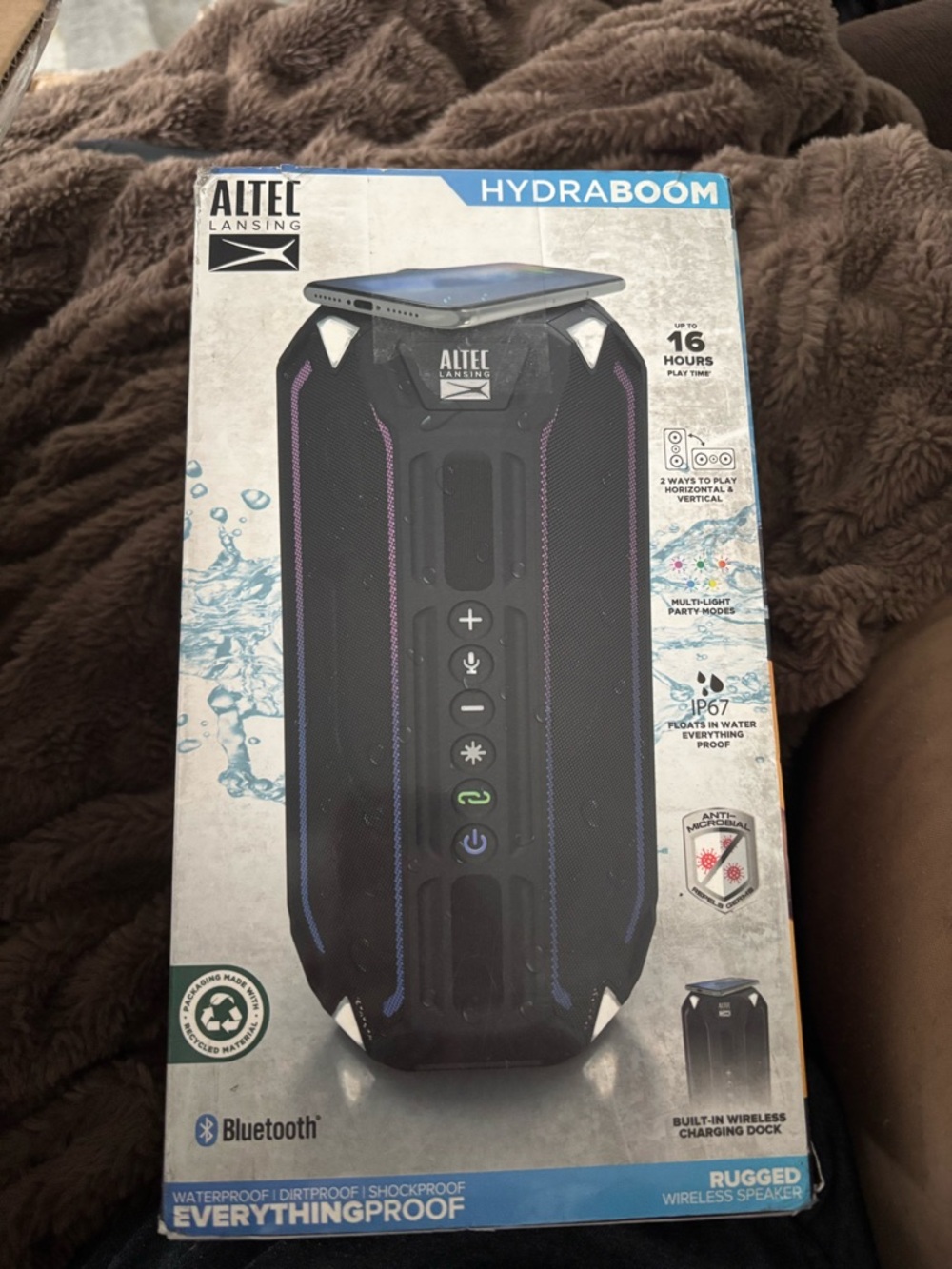 BRAND NEW Altec Lansing Hydraboom Waterproof Bluetooth Speaker